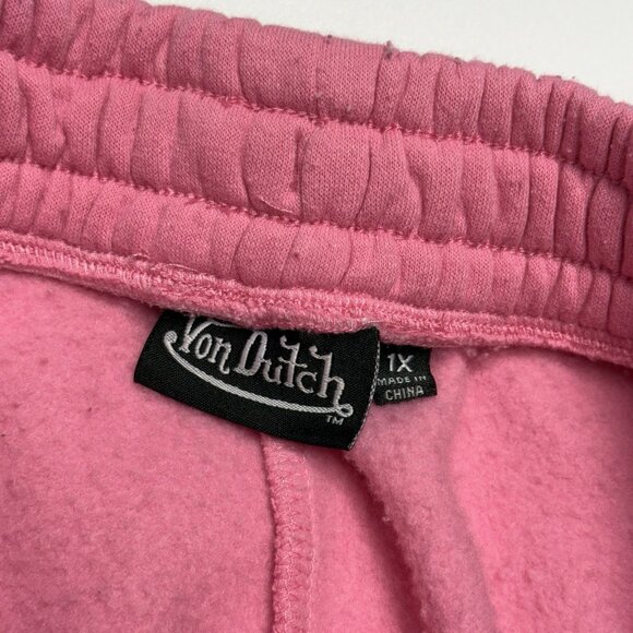 Von Dutch Sweatpants Womens 1X Bubblegum Pink - Picture 11 of 16